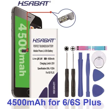 HSABAT 100% Новый аккумулятор емкостью 4500 мАч для iphone 6S PLUS для 6sPlus 5,5 