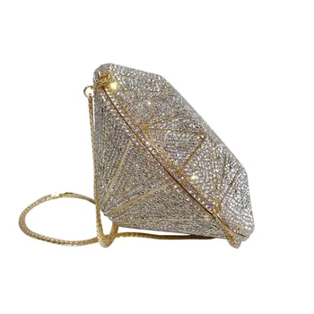 XIYUAN Дизайнерский конус Красочные Хрустальные сумки Геометрические модные Роскошные Брендовые клатчи Женские Вечерние сумки для вечеринок, кошельки, сумки