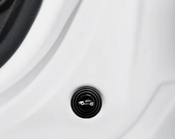5 шт. Силиконовая накладка для защиты от столкновений, закрывающая дверь автомобиля, защита от ударов, Звукоизоляционная Бесшумная буферная наклейка, прокладка, Автоаксессуары