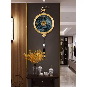 Старинные золотые настенные часы Роскошная гостиная Антикварные креативные Классические Стильные настенные часы Современный дизайн Reloj Сравненный Дизайн дома