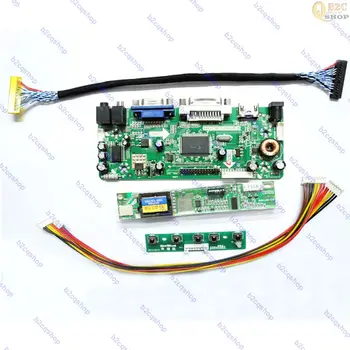 Комплект платы контроллера драйвера ЖК-экрана LVDS конвертер для 1920X1200 LP171WU1 (TL) (A1) LP171WU1-TLA1, совместимый с HDMI + DVI + VGA + Аудио